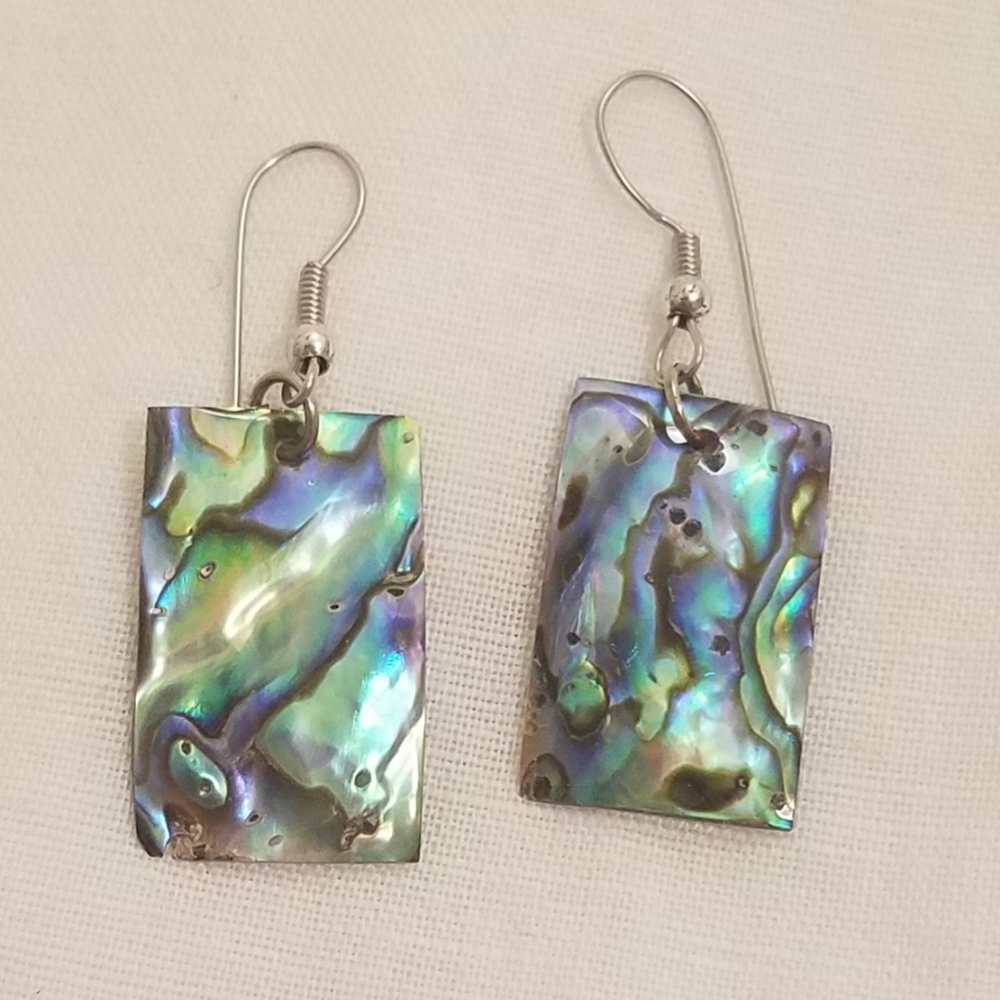 Abalone Sterling Silver Earrings